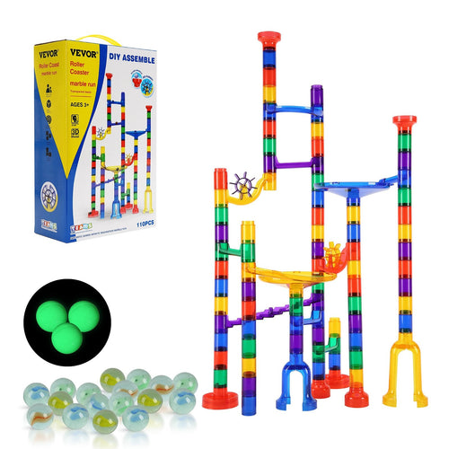 110 Piece Marble Maze Building Marble Run - Tiny Explorers Club
