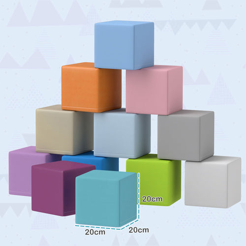 12 PCs XL Soft Foam Blocks for Building And Stacking - Tiny Explorers Club