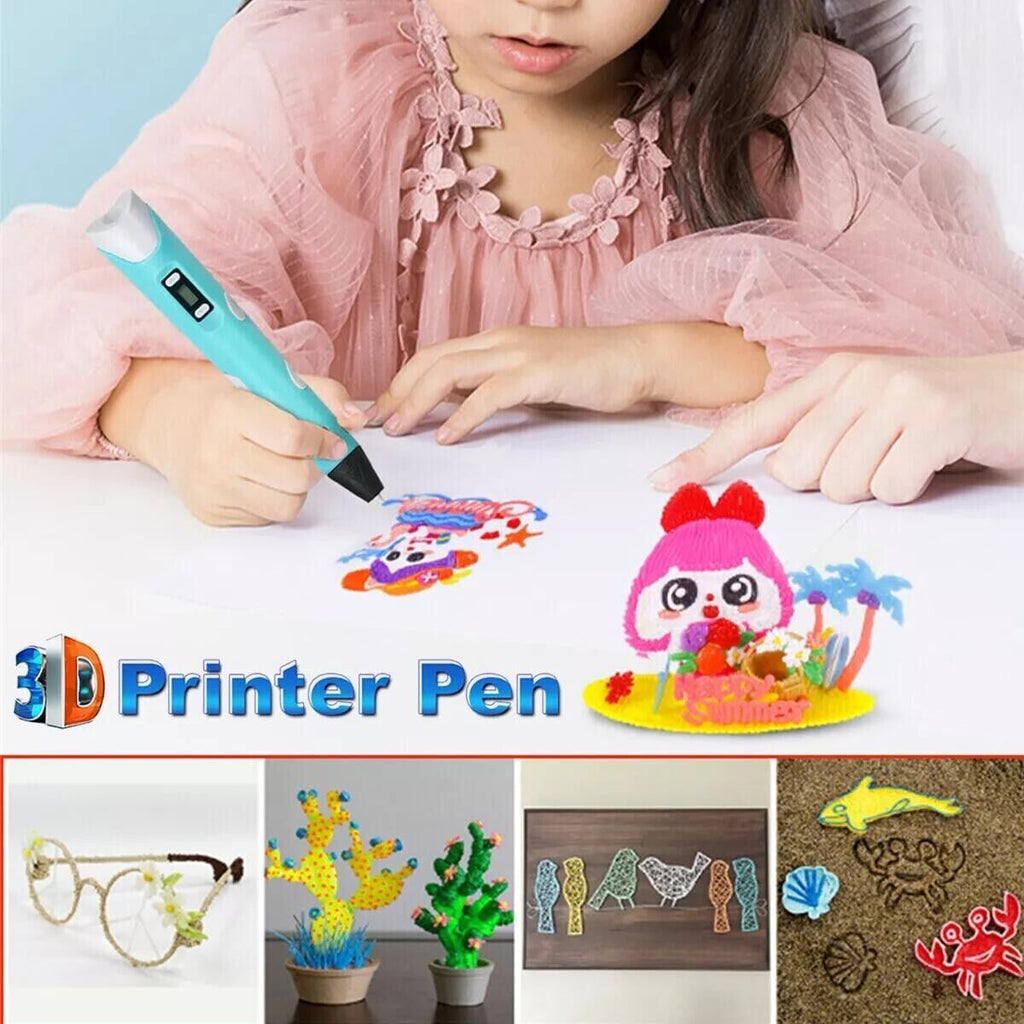 3D Printing Pen Set Doodle PLA Filament Printer with 12 Colours - Tiny Explorers Club