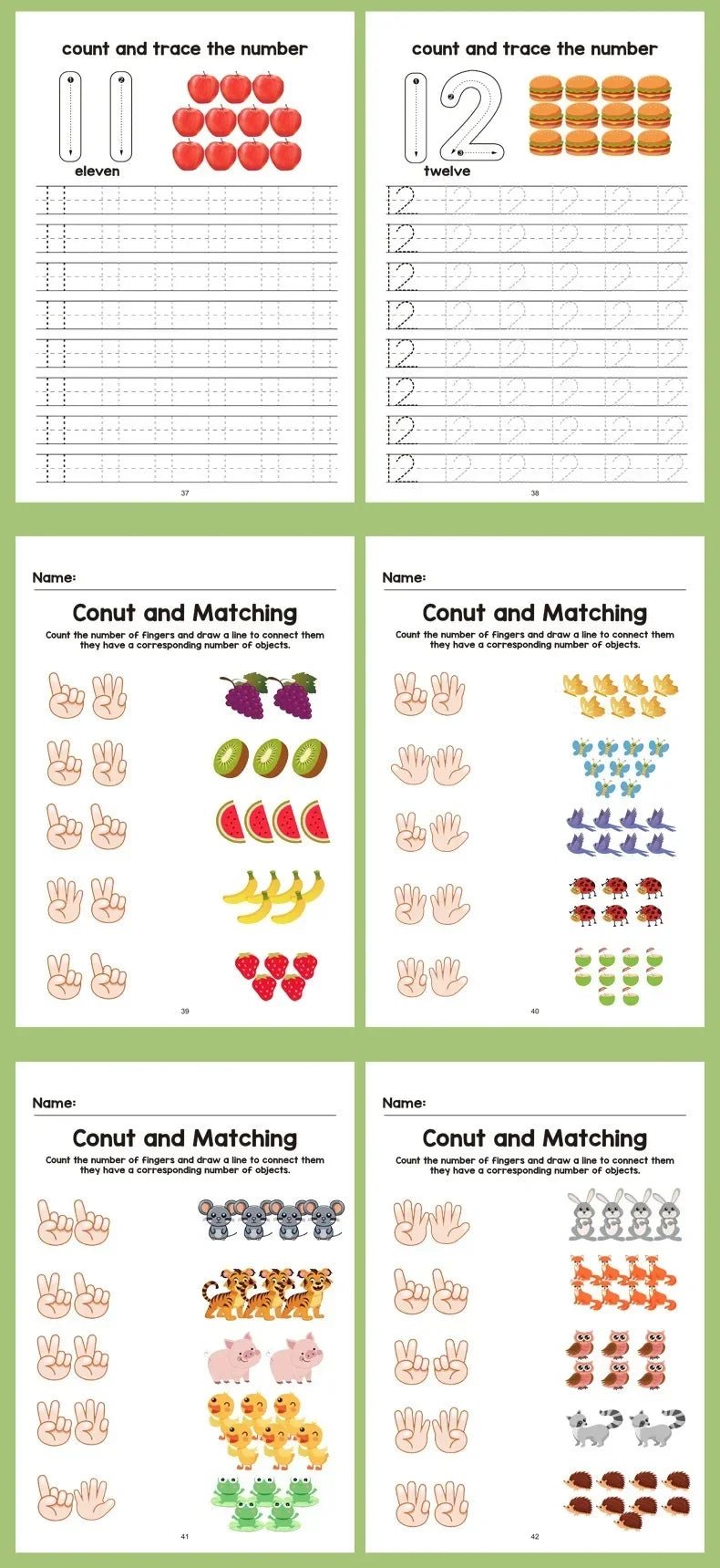 64 Pages Math Exercise Book - Tiny Explorers Club