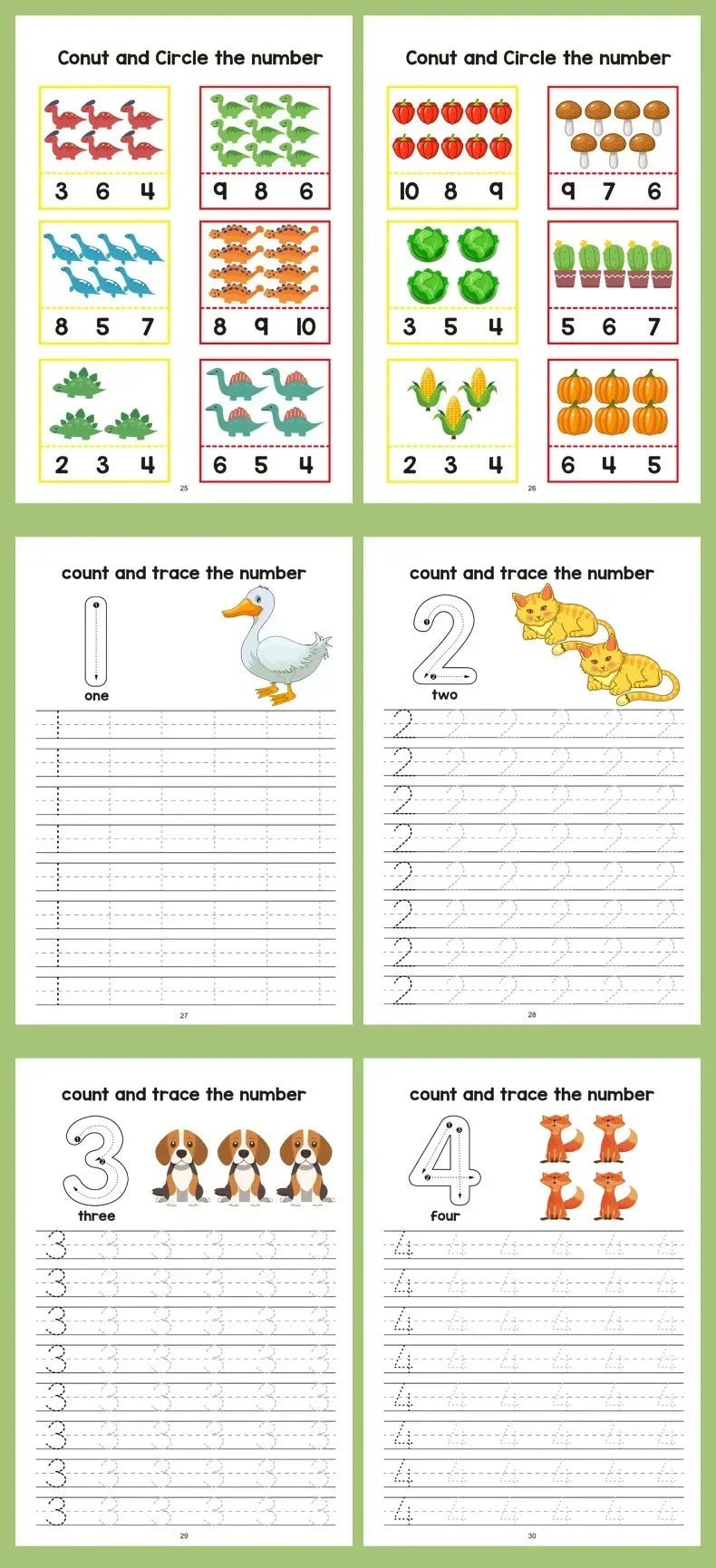 64 Pages Math Exercise Book - Tiny Explorers Club