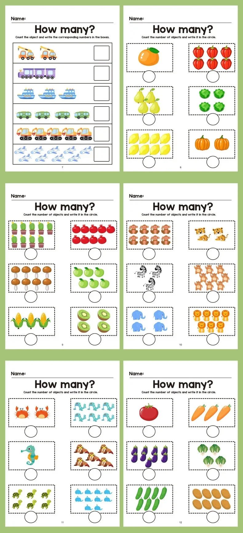 64 Pages Math Exercise Book - Tiny Explorers Club