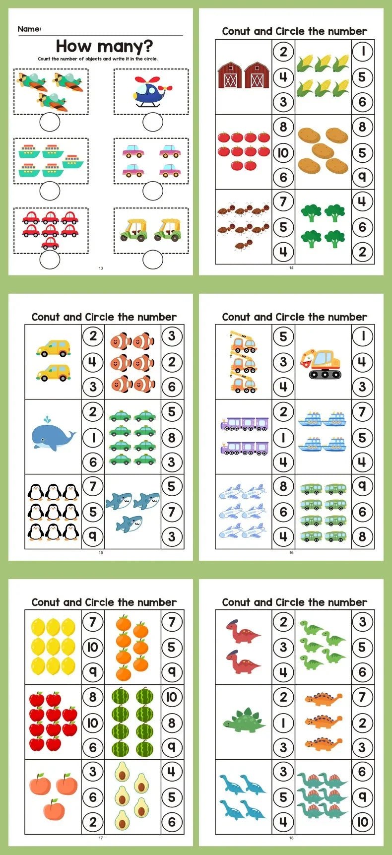 64 Pages Math Exercise Book - Tiny Explorers Club