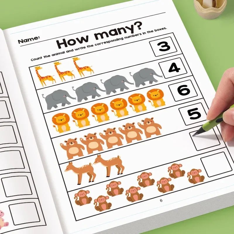 64 Pages Math Exercise Book - Tiny Explorers Club