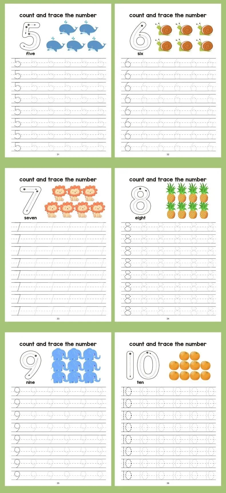 64 Pages Math Exercise Book - Tiny Explorers Club