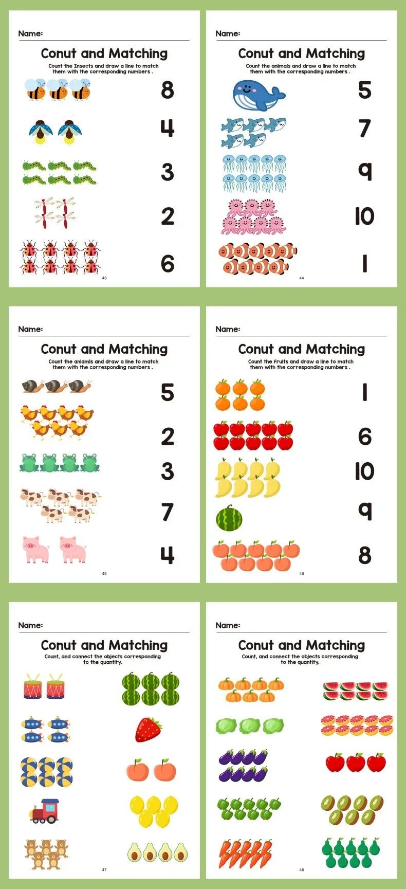 64 Pages Math Exercise Book - Tiny Explorers Club
