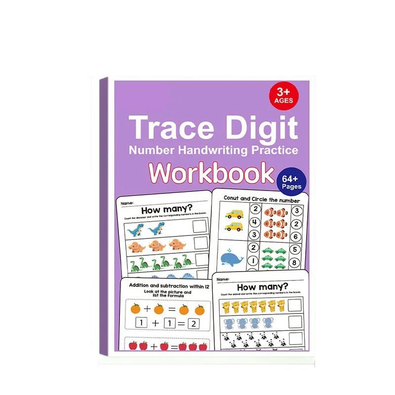 64 Pages Math Exercise Book - Tiny Explorers Club