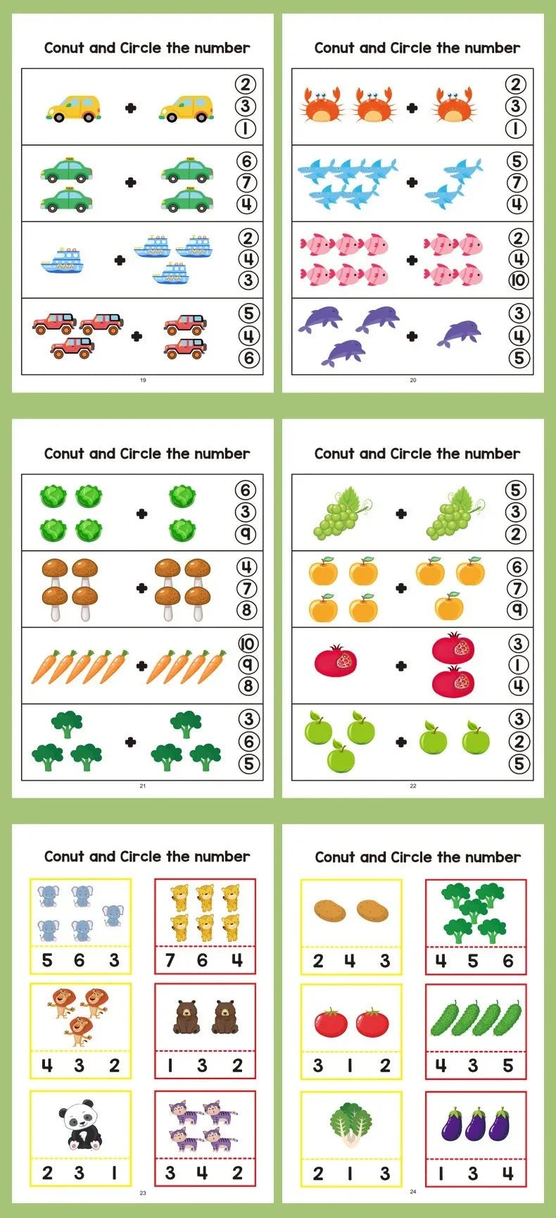 64 Pages Math Exercise Book - Tiny Explorers Club