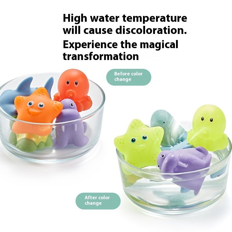Baby Bath Toys Turtle Sprinkler Net Fish Catching Shark - Tiny Explorers Club