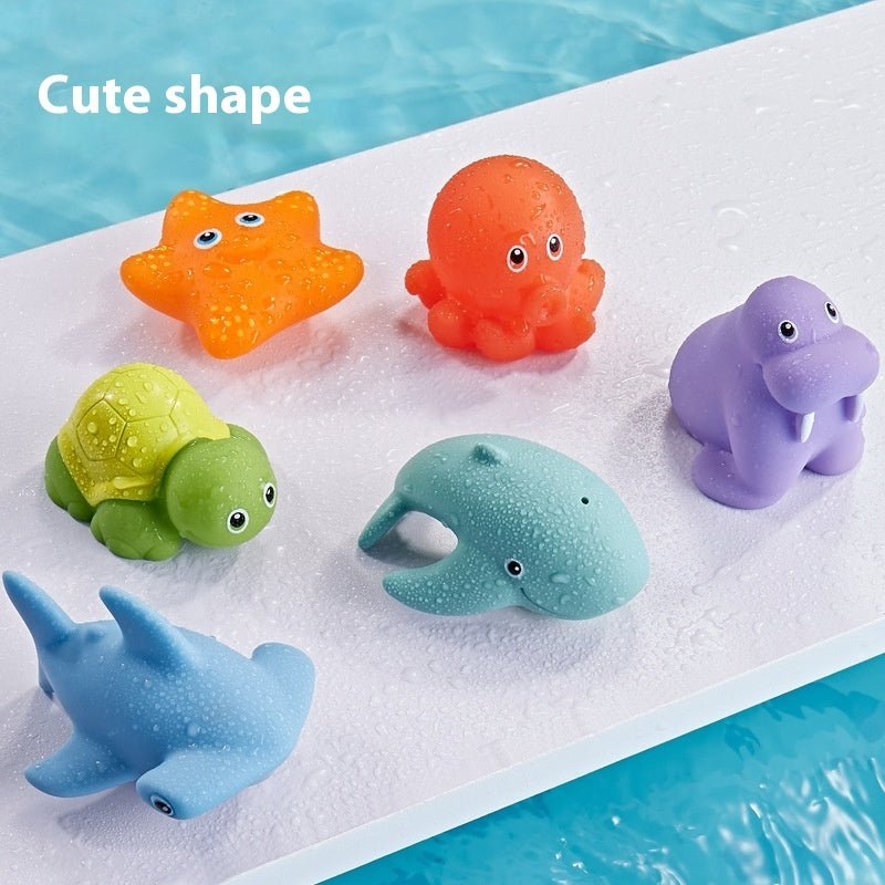 Baby Bath Toys Turtle Sprinkler Net Fish Catching Shark - Tiny Explorers Club