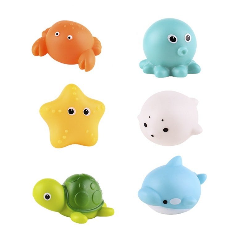 Baby Bath Toys Turtle Sprinkler Net Fish Catching Shark - Tiny Explorers Club