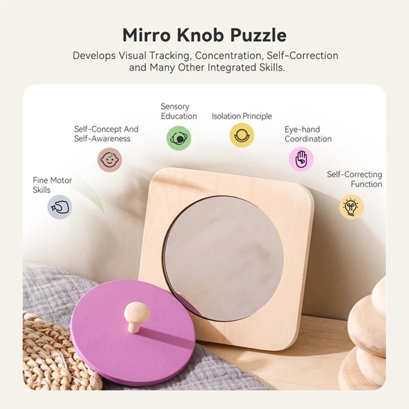 Baby Montessori Hide and Seek Mirror - Tiny Explorers Club