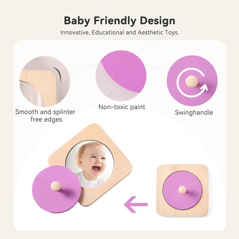 Baby Montessori Hide and Seek Mirror - Tiny Explorers Club