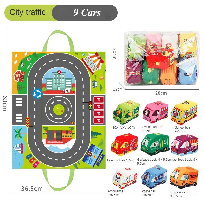 Baby Montessori Soft Toys with Map - Tiny Explorers Club