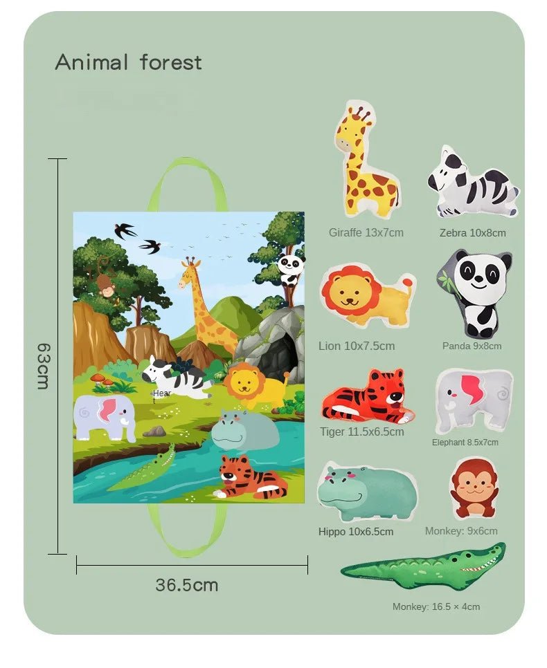 Baby Montessori Soft Toys with Map - Tiny Explorers Club