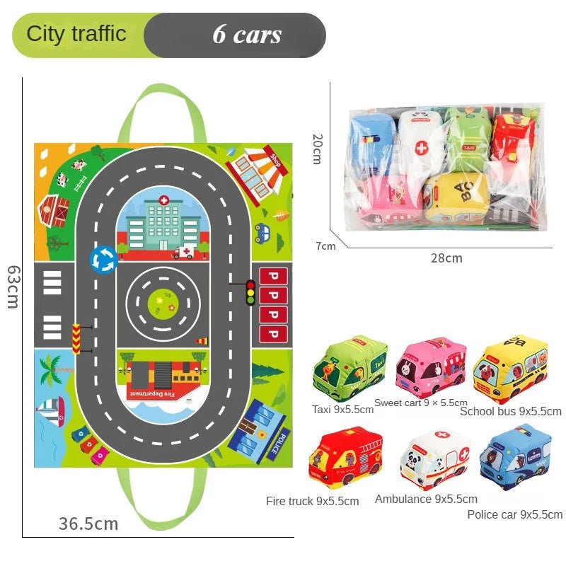 Baby Montessori Soft Toys with Map - Tiny Explorers Club