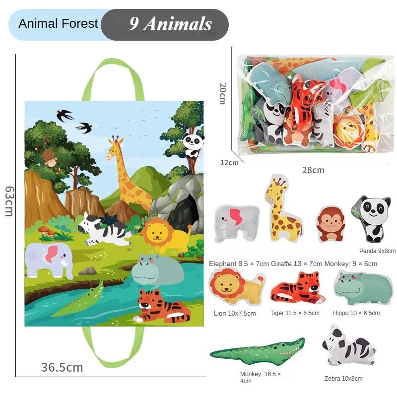 Baby Montessori Soft Toys with Map - Tiny Explorers Club