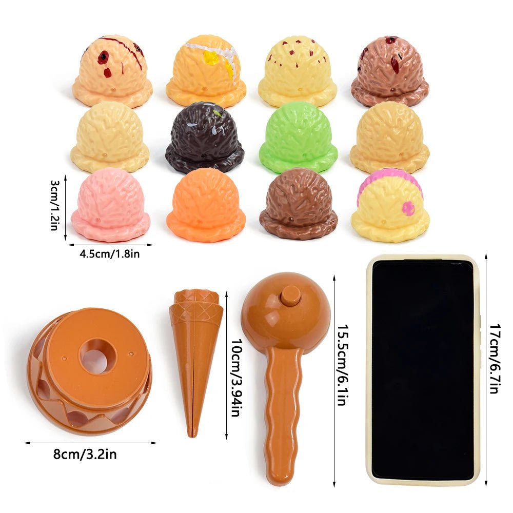 Children Ice Cream Stack Up Pretend Play Toy - Tiny Explorers Club