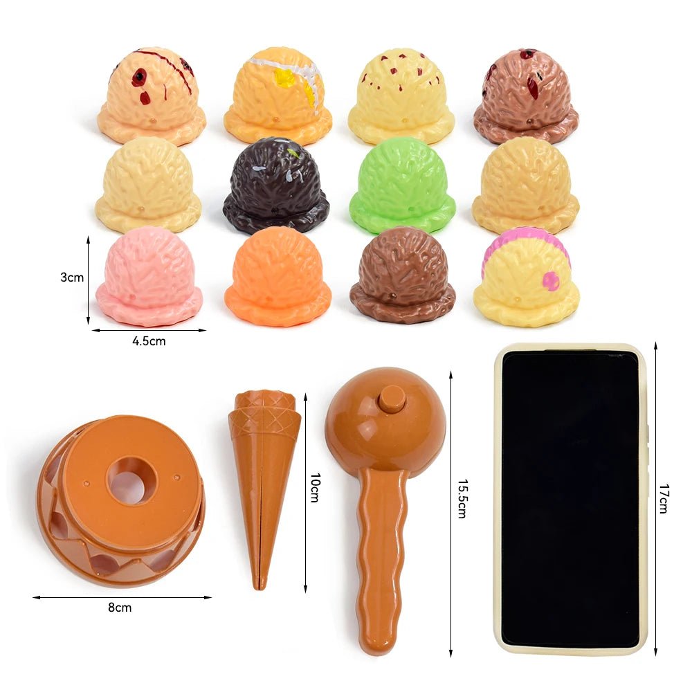 Children Ice Cream Stack Up Pretend Play Toy - Tiny Explorers Club