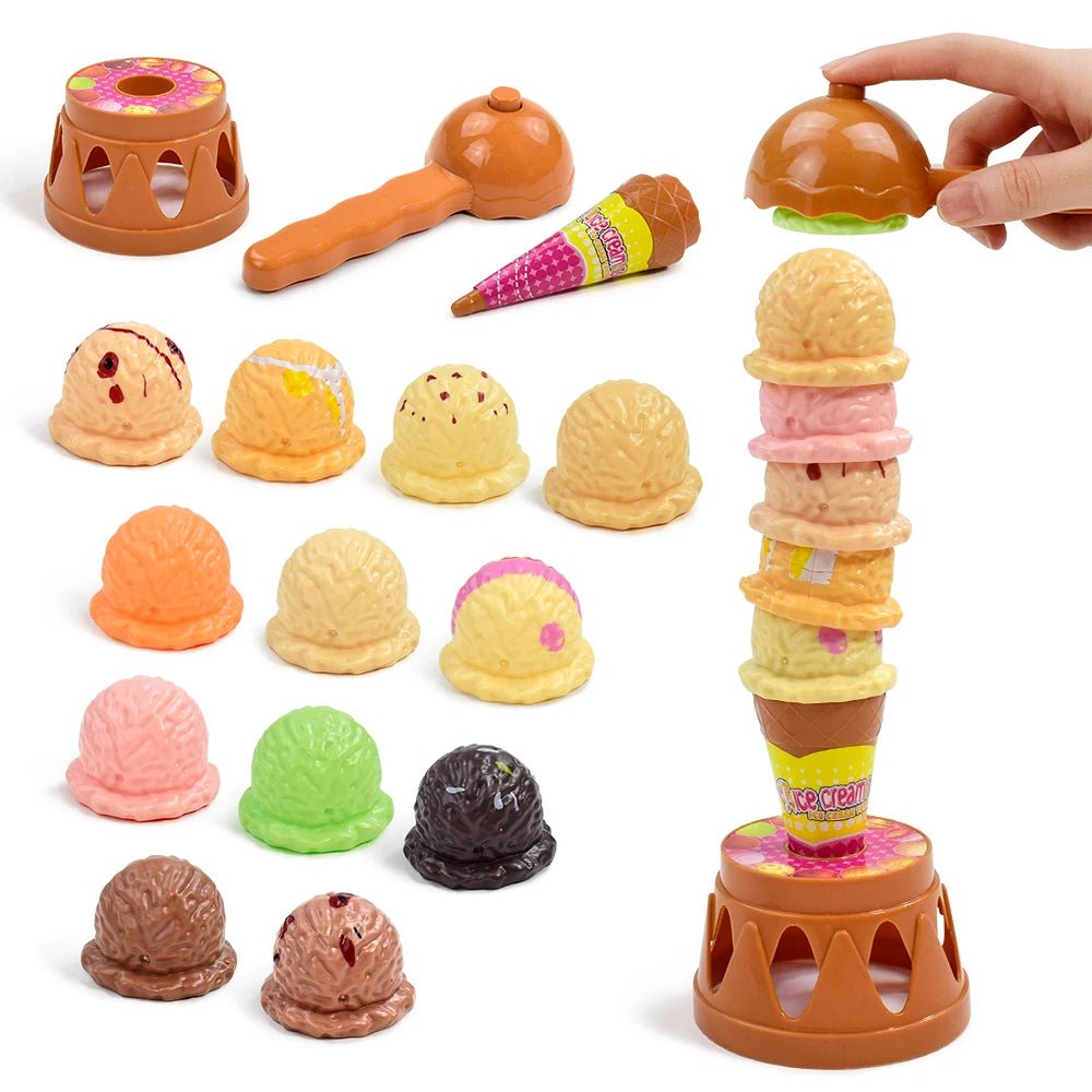 Children Ice Cream Stack Up Pretend Play Toy - Tiny Explorers Club