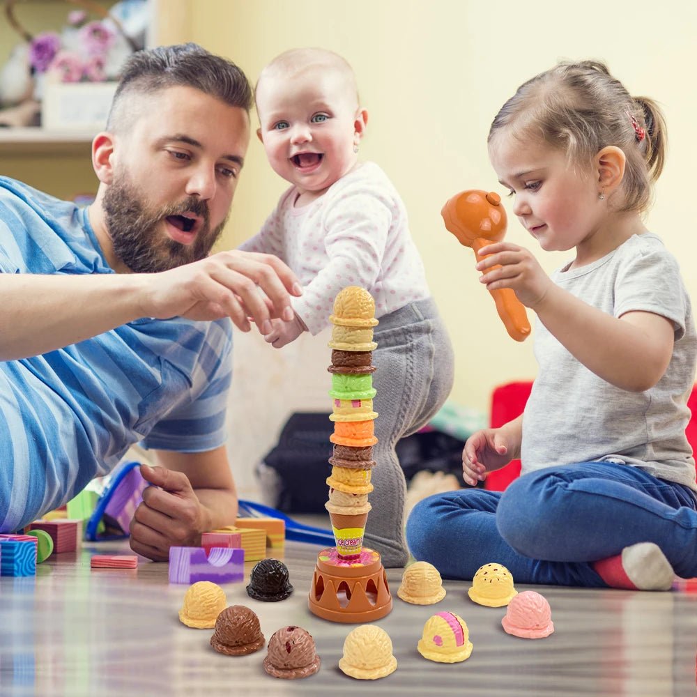 Children Ice Cream Stack Up Pretend Play Toy - Tiny Explorers Club