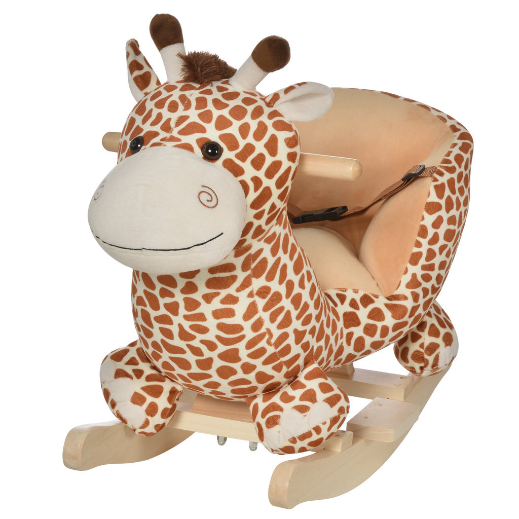 Children Kids Rocking Giraffe with Seat Belt - Tiny Explorers Club