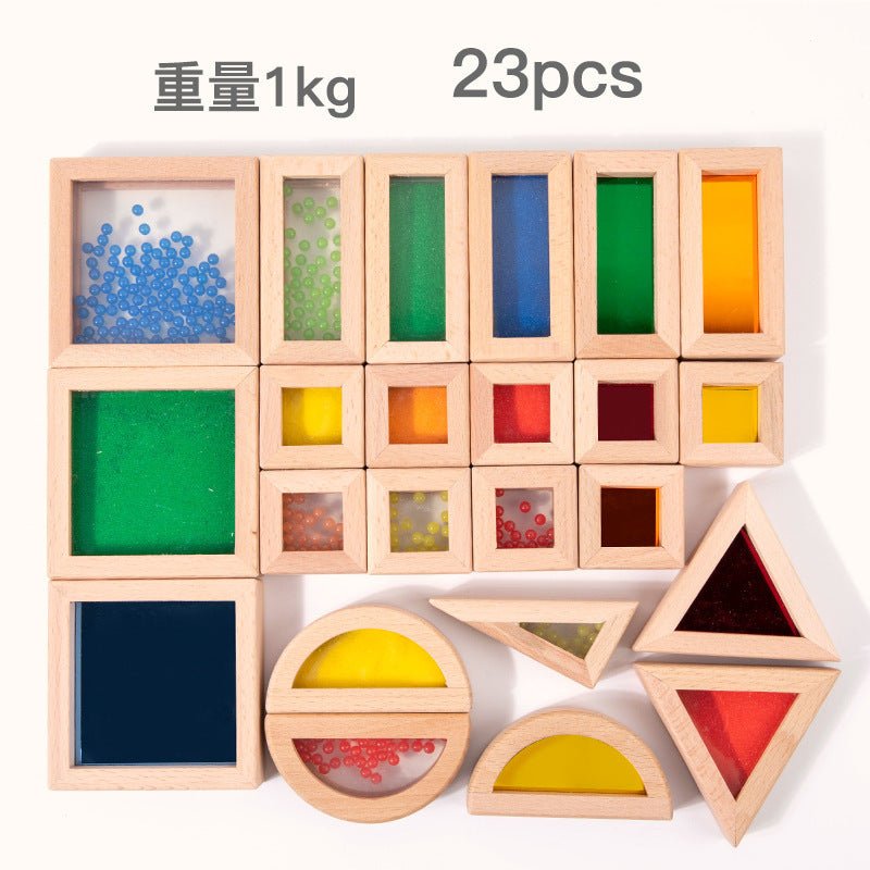 Children's Acrylic Montessori Building Blocks - Tiny Explorers Club