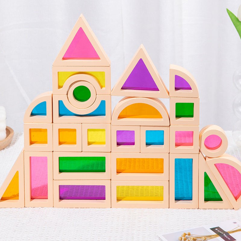 Children's Acrylic Montessori Building Blocks - Tiny Explorers Club