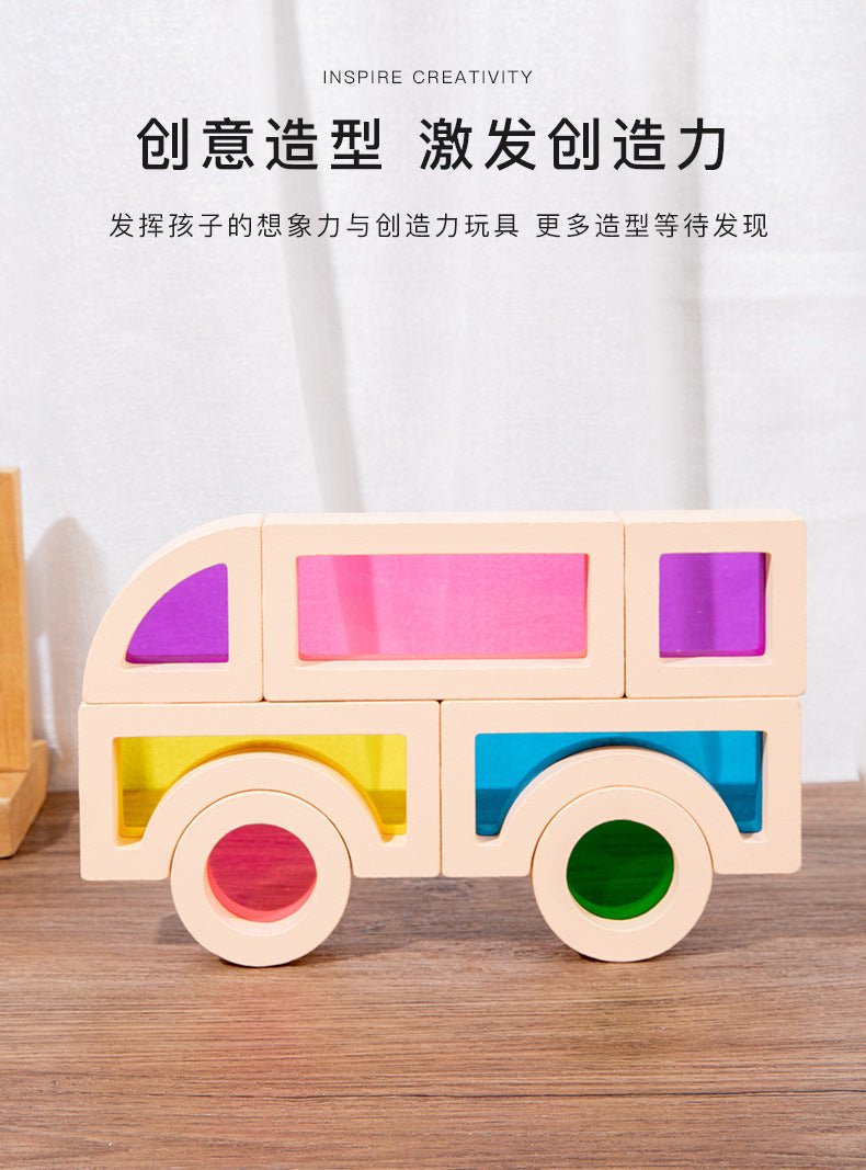 Children's Acrylic Montessori Building Blocks - Tiny Explorers Club