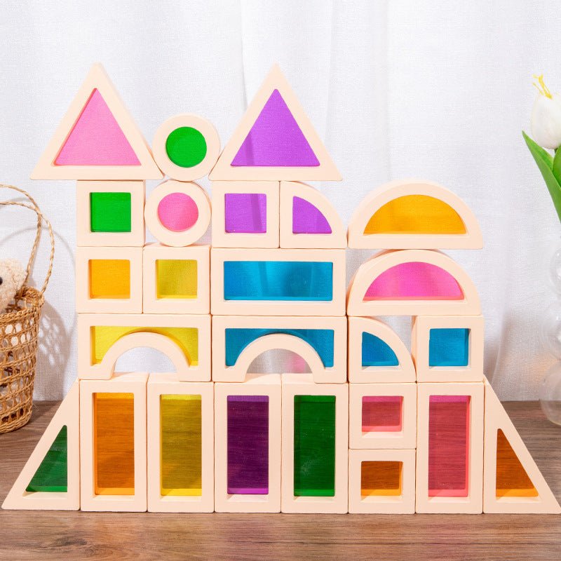 Children's Acrylic Montessori Building Blocks - Tiny Explorers Club