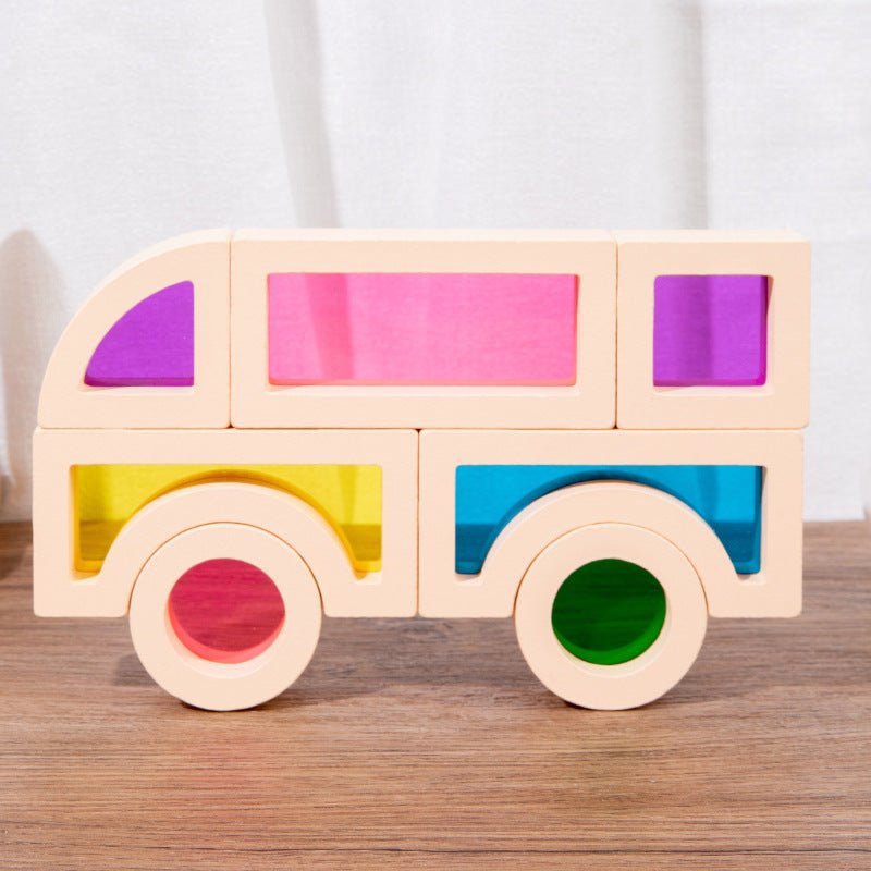 Children's Acrylic Montessori Building Blocks - Tiny Explorers Club
