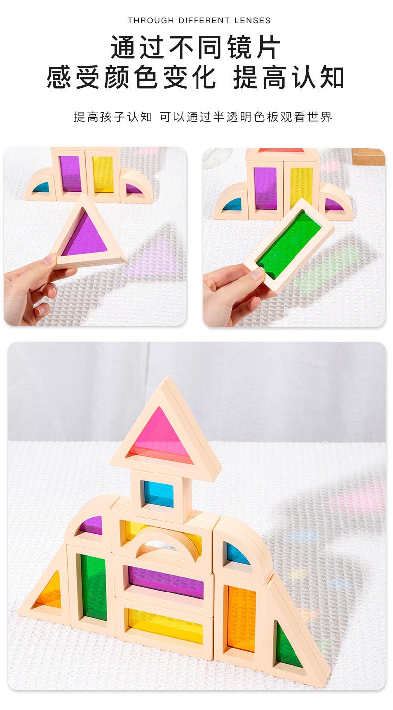 Children's Acrylic Montessori Building Blocks - Tiny Explorers Club