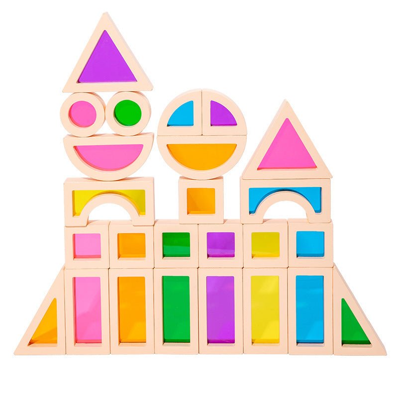 Children's Acrylic Montessori Building Blocks - Tiny Explorers Club