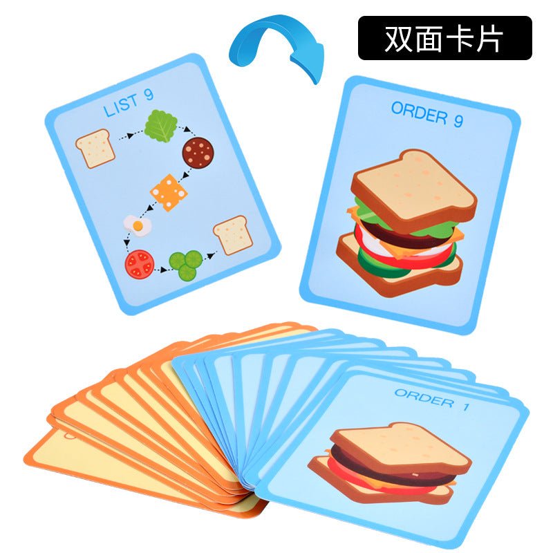 Children's Educational Food Cutting and Assembling sandwich/burger Toy - Tiny Explorers Club