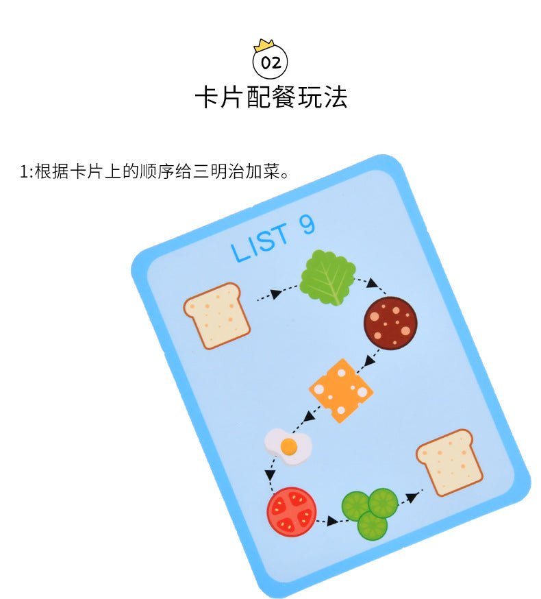 Children's Educational Food Cutting and Assembling sandwich/burger Toy - Tiny Explorers Club