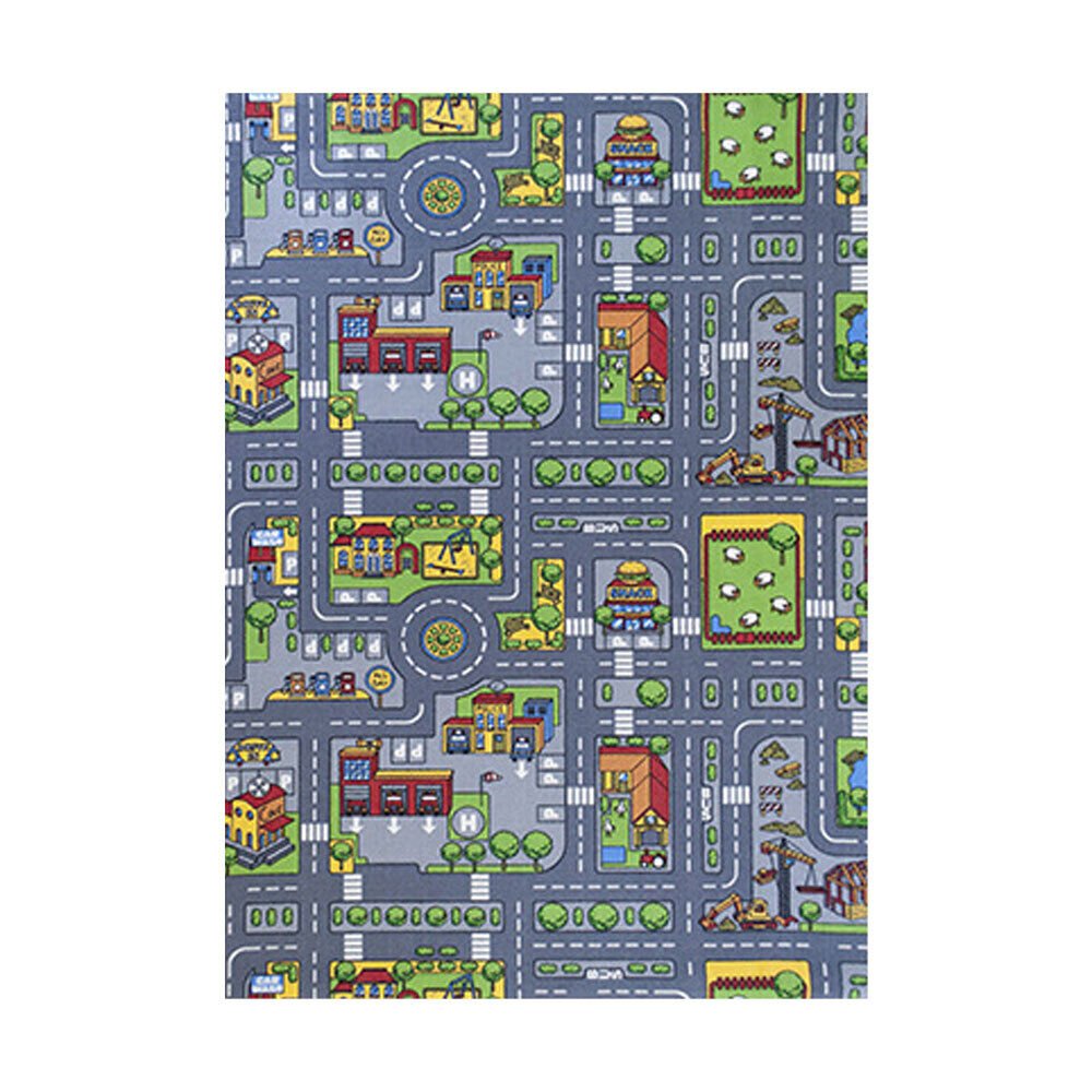 Children's Village Road Map Rug 80 X 120cm - Tiny Explorers Club