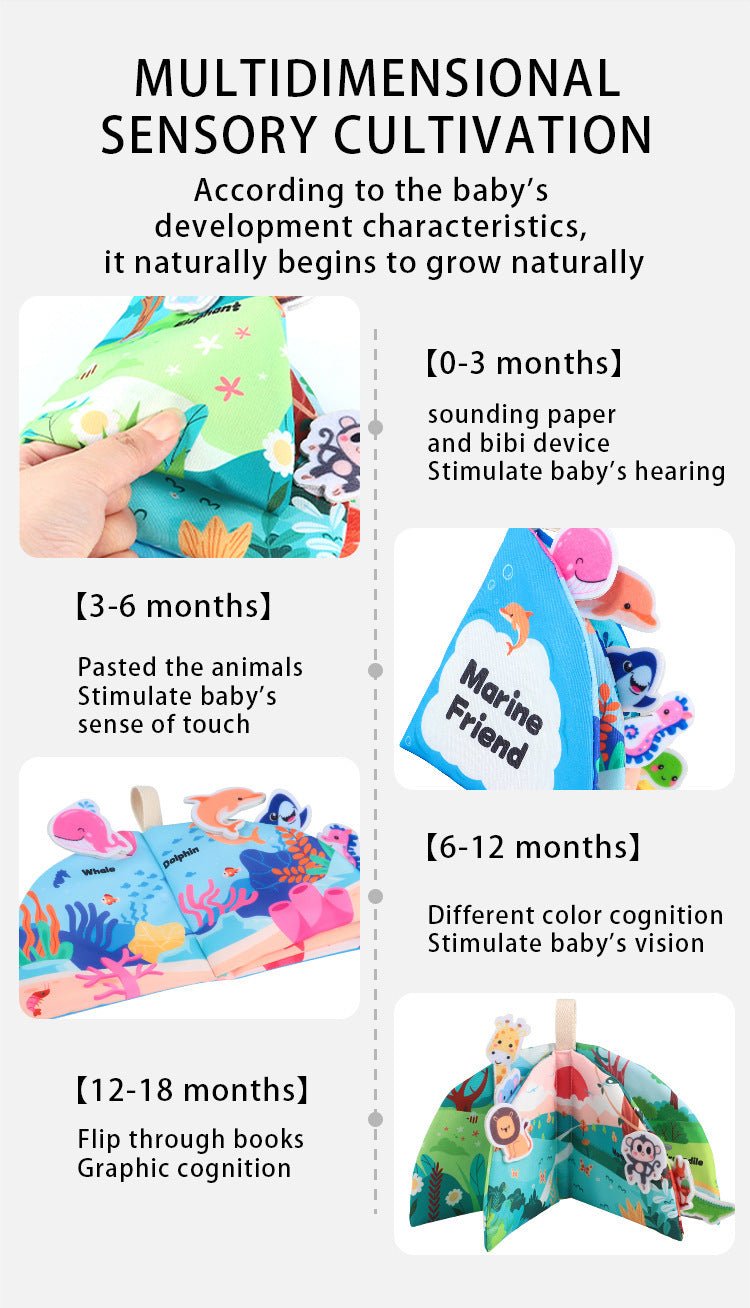 Cloth Busy board for 0+ - Tiny Explorers Club
