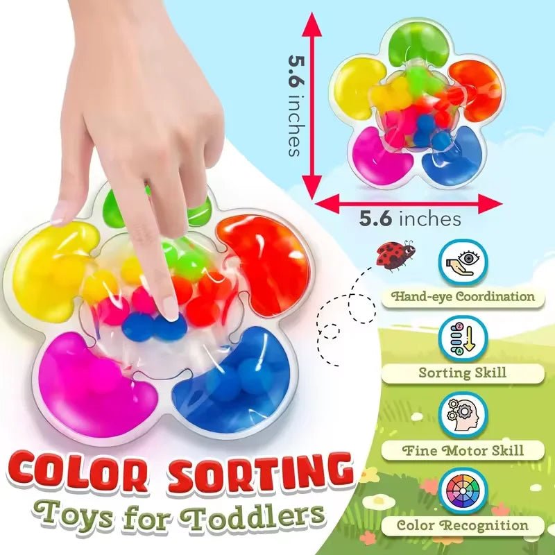 Colour Sorting Sensory Fine Motor Toy - Tiny Explorers Club