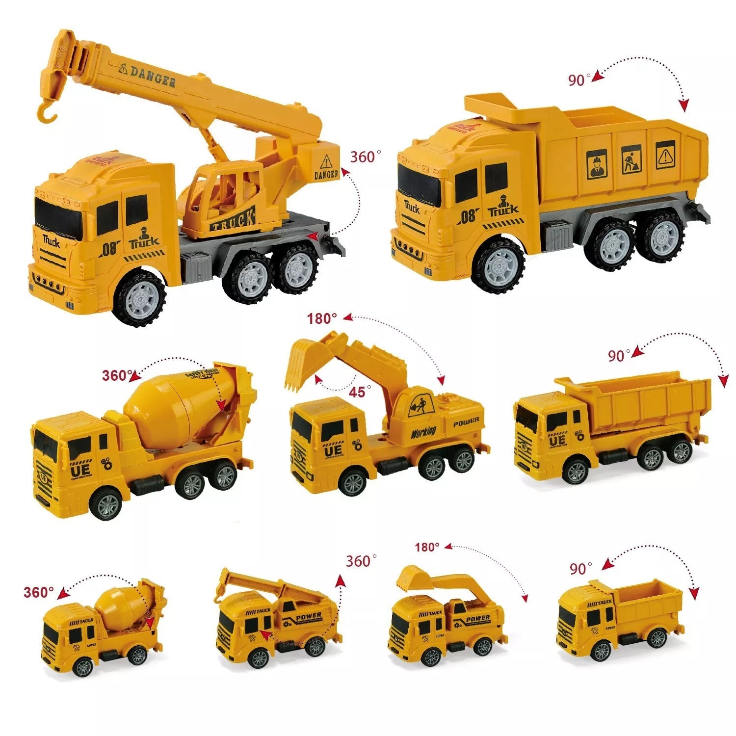 Construction Vehicles Set With Play Mat - Tiny Explorers Club