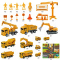 Construction Vehicles Set With Play Mat - Tiny Explorers Club