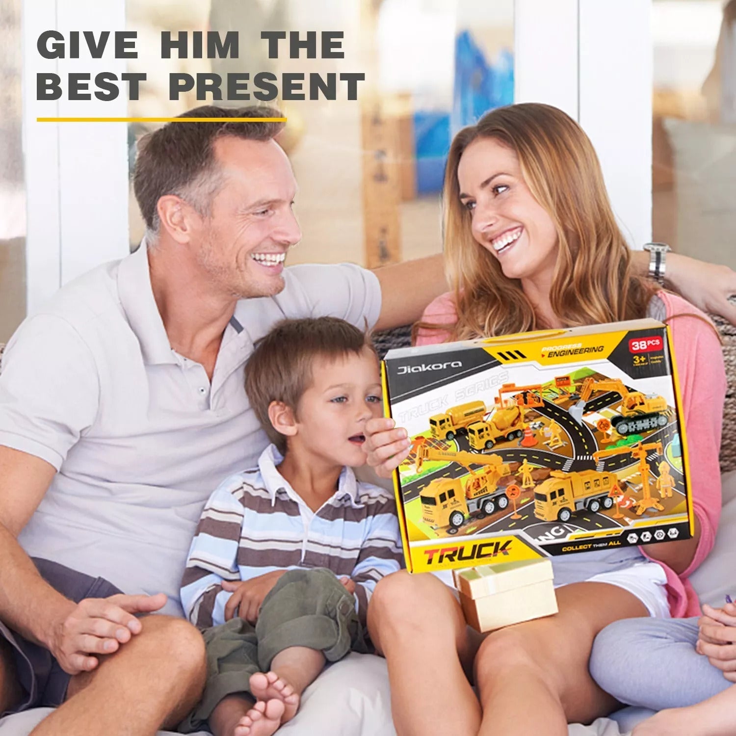 Construction Vehicles Set With Play Mat - Tiny Explorers Club