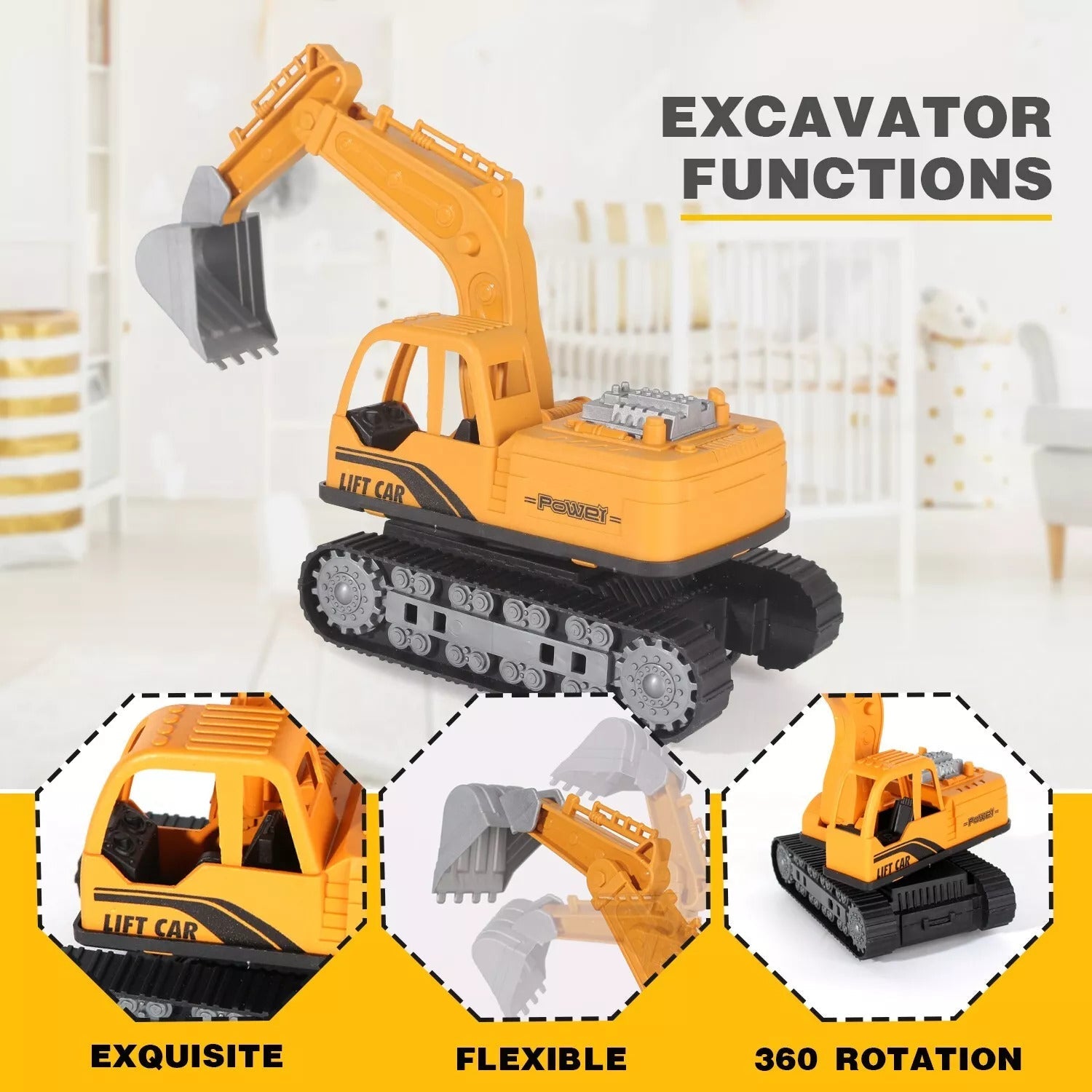 Construction Vehicles Set With Play Mat - Tiny Explorers Club