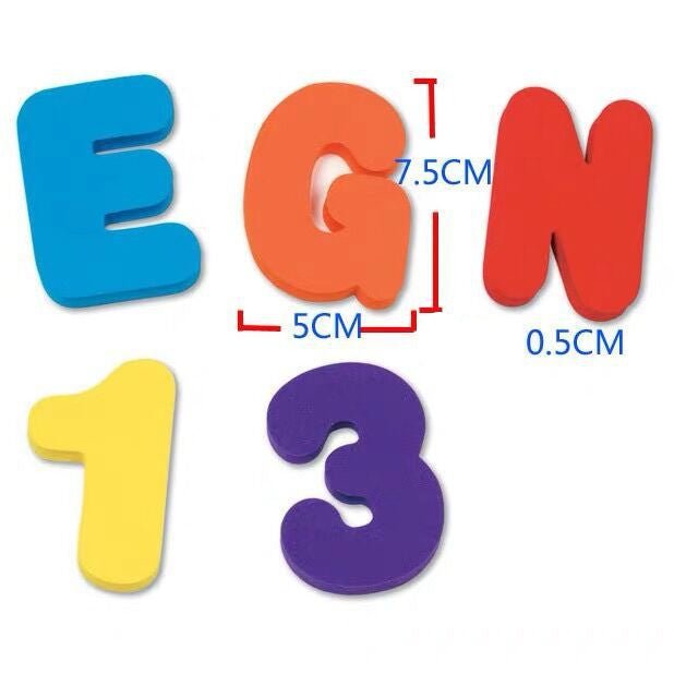 Foam Numbers and letters Bath toys - Tiny Explorers Club