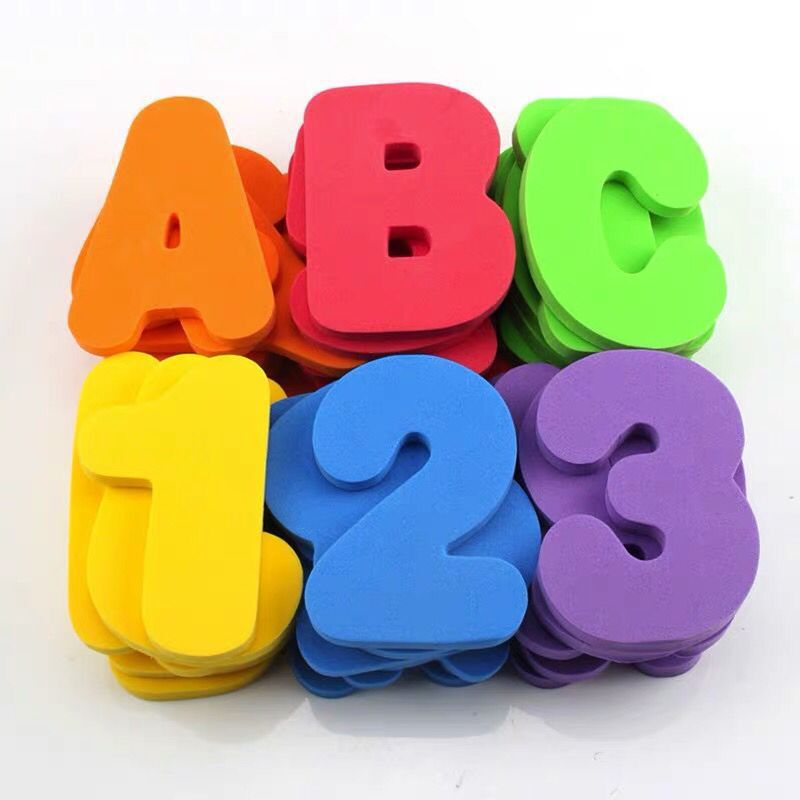 Foam Numbers and letters Bath toys - Tiny Explorers Club
