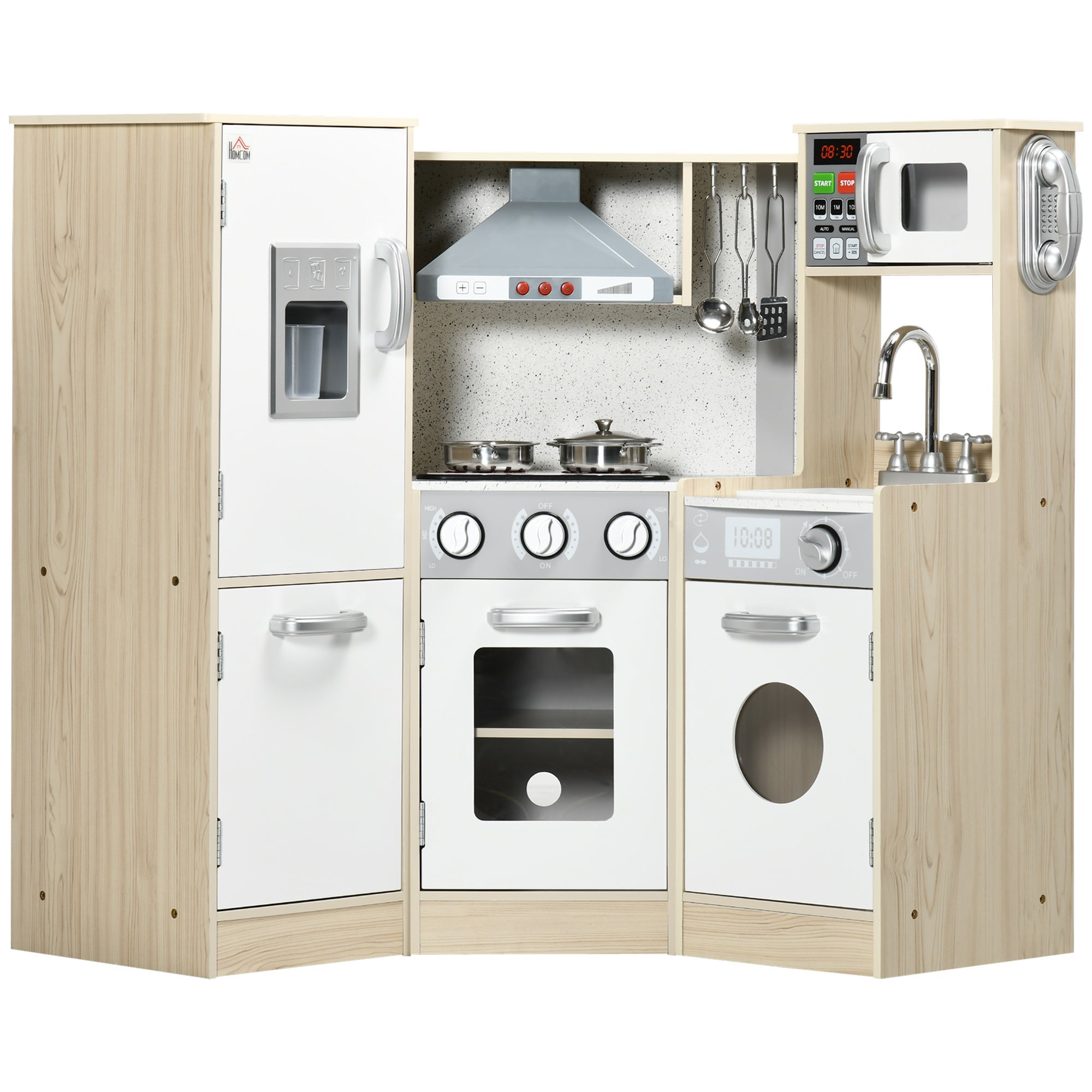 Kids Kitchen Playset, With Accessories, Storage Space - Tiny Explorers Club