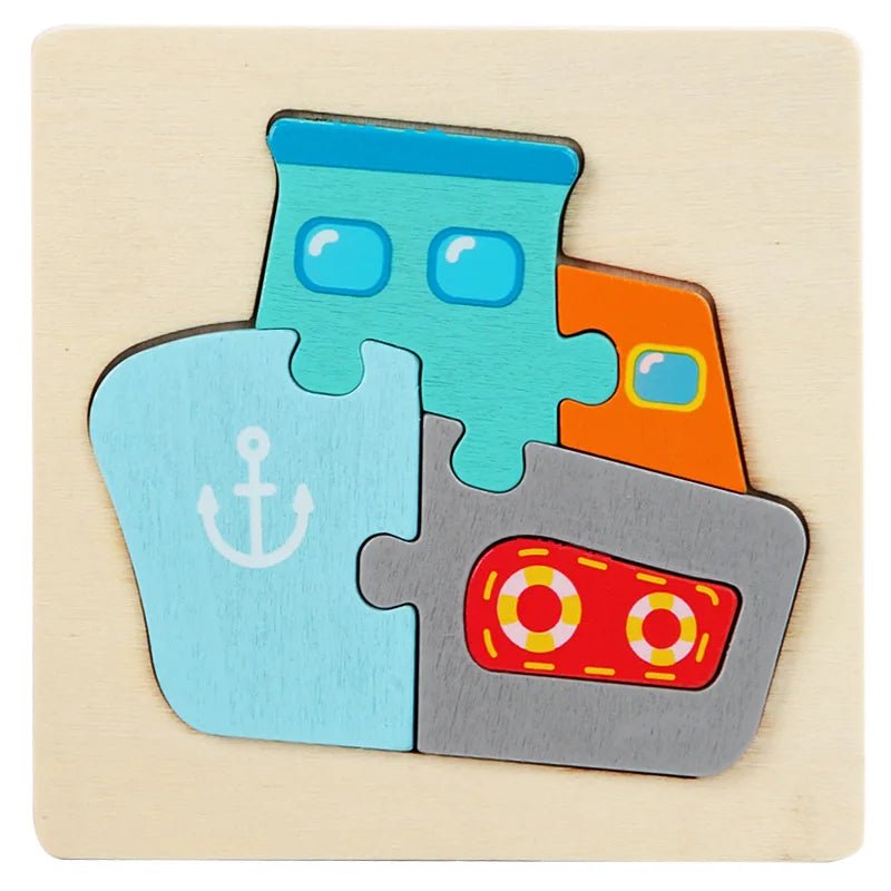 Kids Wooden Toys 3D Wood Puzzle - Tiny Explorers Club