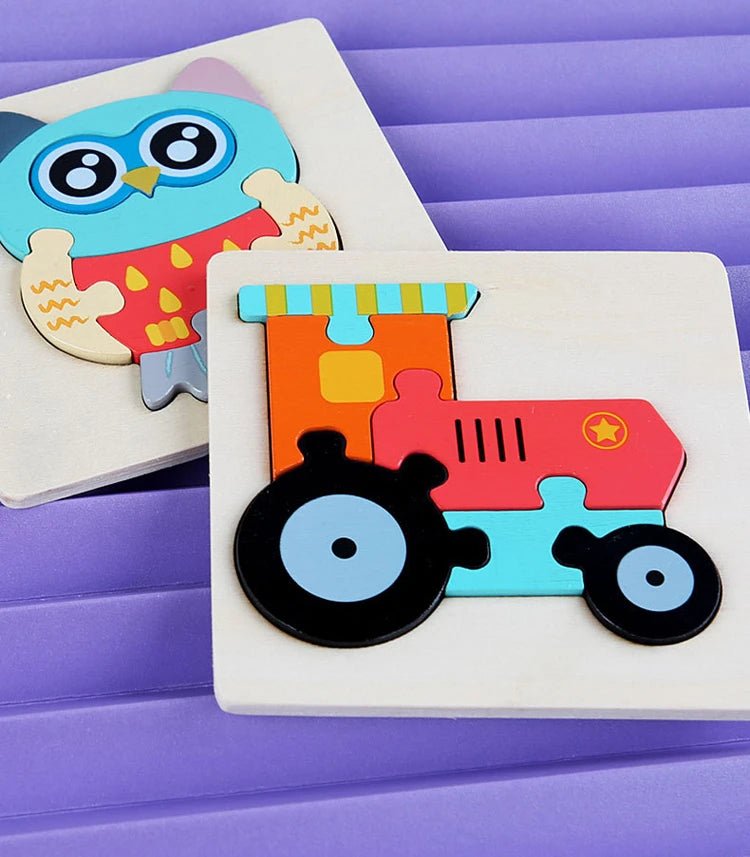 Kids Wooden Toys 3D Wood Puzzle - Tiny Explorers Club