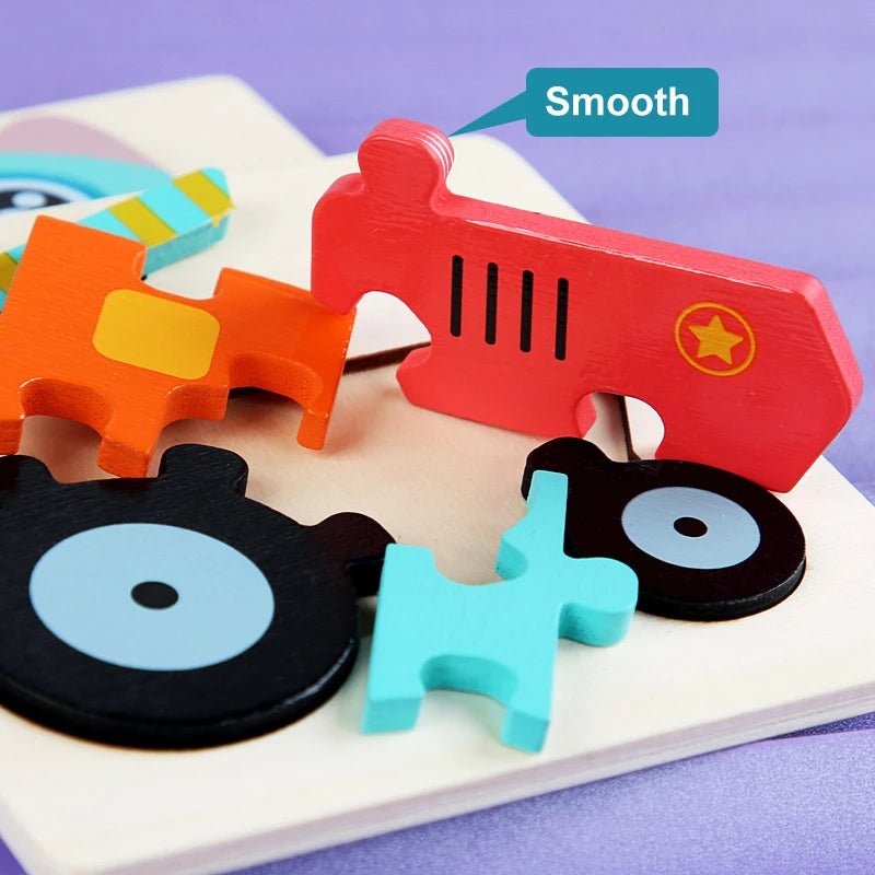 Kids Wooden Toys 3D Wood Puzzle - Tiny Explorers Club