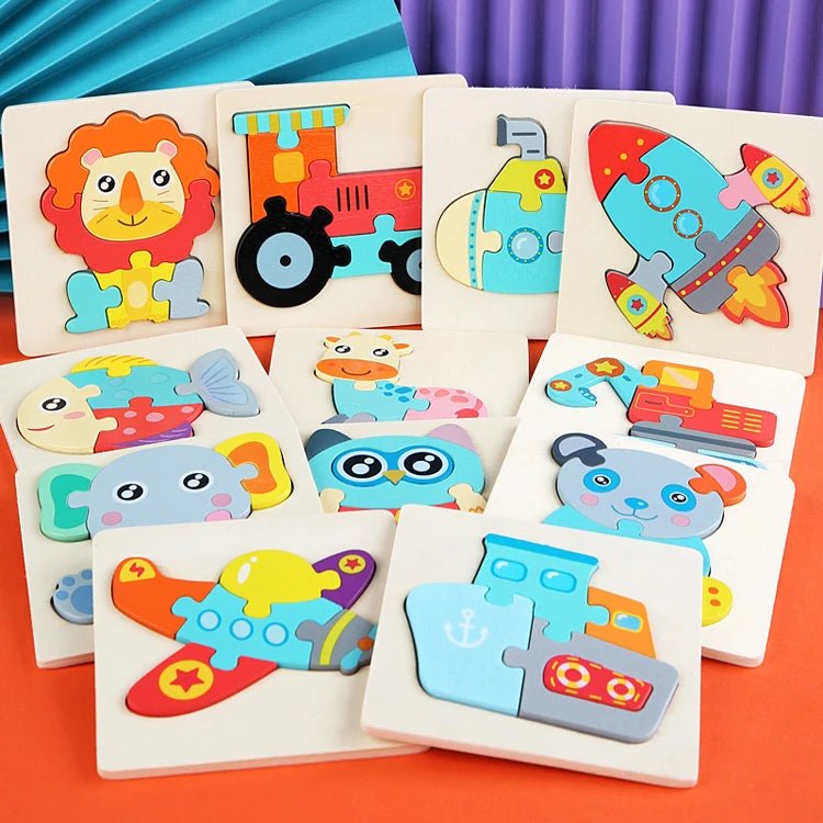 Kids Wooden Toys 3D Wood Puzzle - Tiny Explorers Club