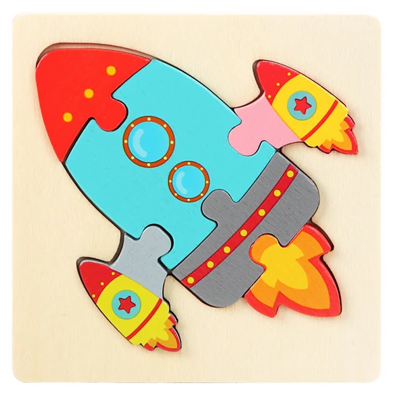 Kids Wooden Toys 3D Wood Puzzle - Tiny Explorers Club
